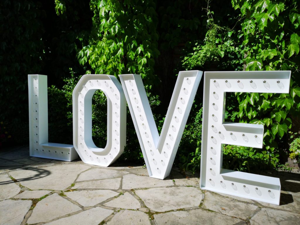 Love Marquee Letters with Lights Rental Waterloo